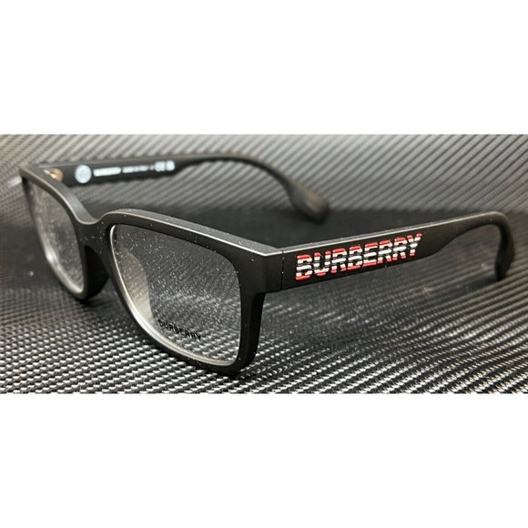 Burberry Matte Black Mens Eyeglasses